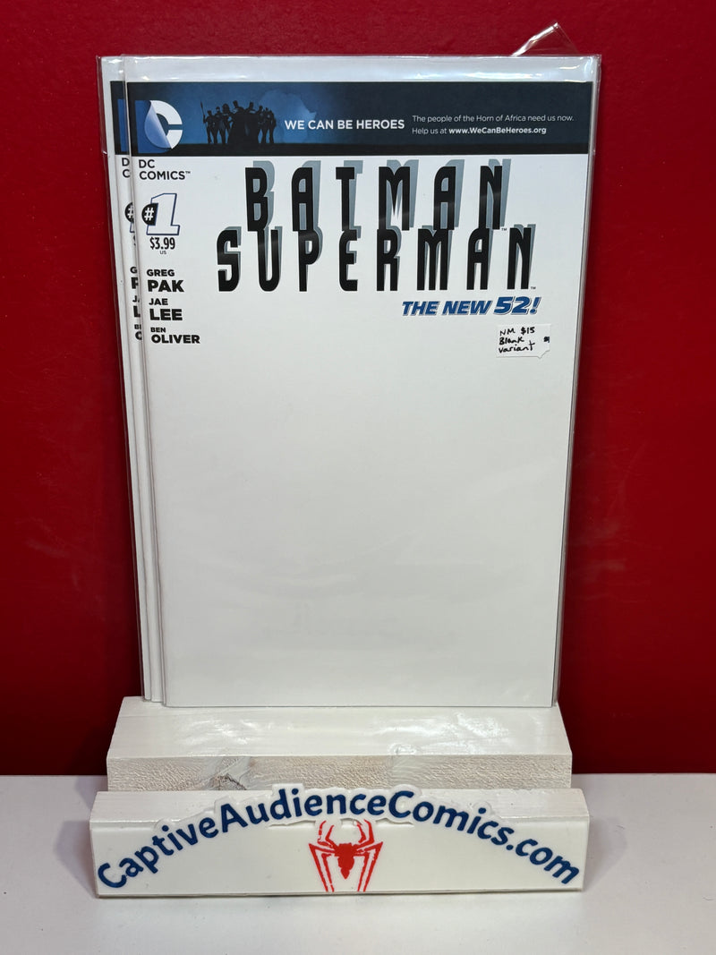Batman / Superman, Vol. 1 #1 - Blank Variant - NM