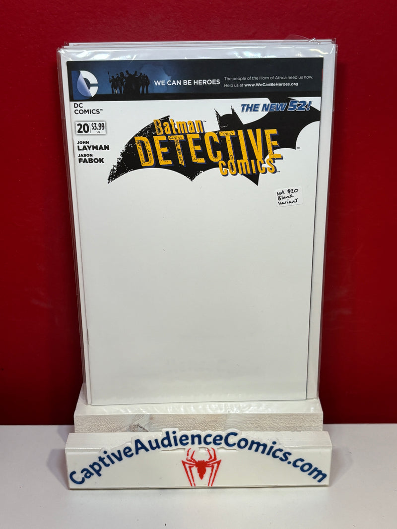 Detective Comics, Vol. 2 #20 - Blank Variant - NM