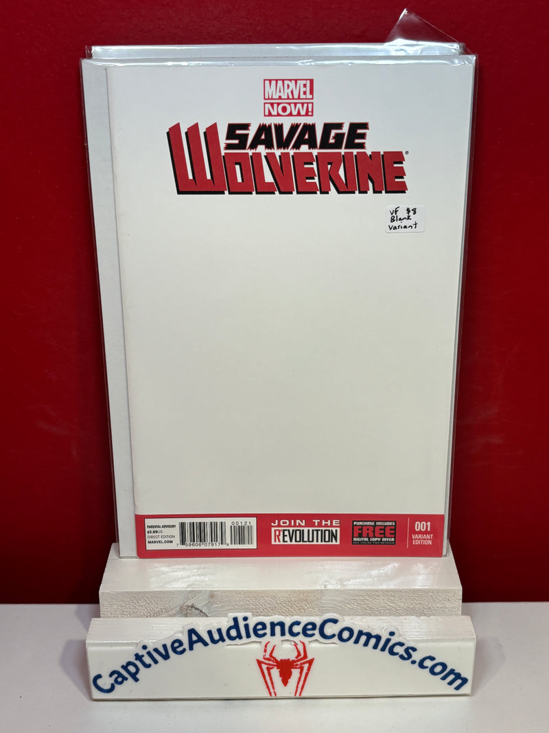 Savage Wolverine, Vol. 1 #1 - Blank Variant - VF