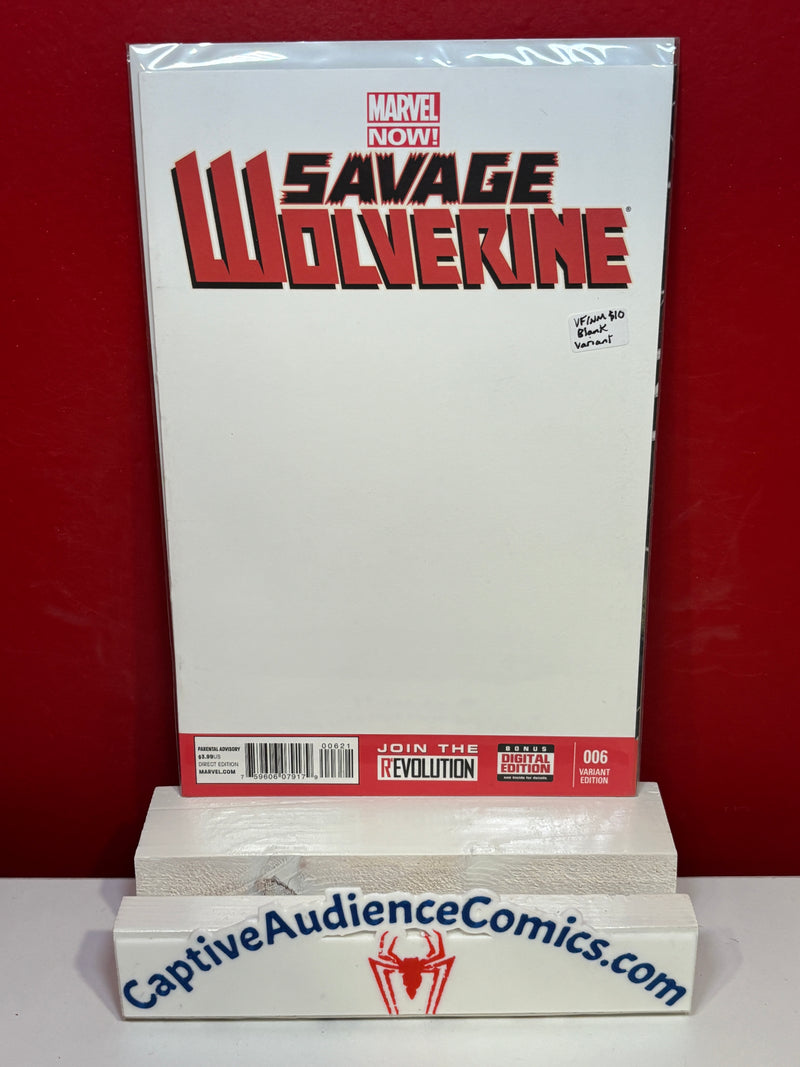 Savage Wolverine, Vol. 1 #1 - Blank Variant - VF/NM