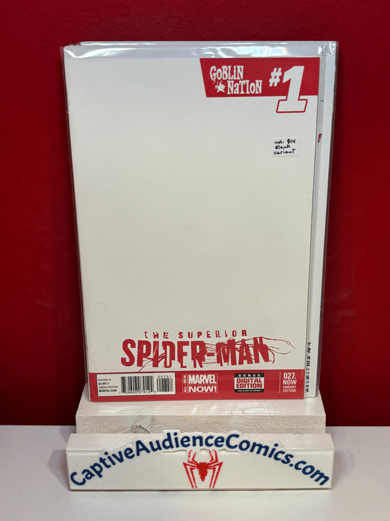Superior Spider-Man, Vol. 1 #27 - Blank Variant - NM-
