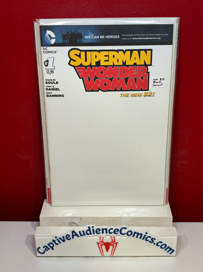 Superman / Wonder Woman #1 - Blank Variant - NM