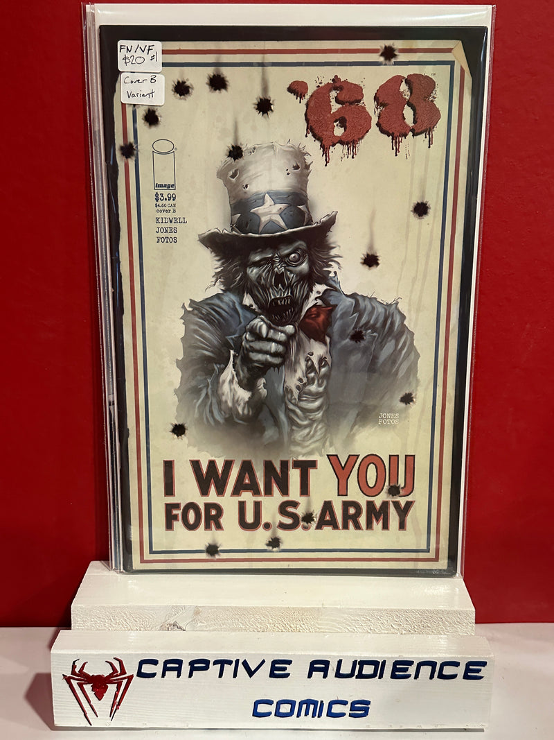 68, Vol. 1 #1 - Cover B Variant - FN/VF