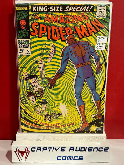 Amazing Spider-Man, The Vol. 1 Annual #5 - 1st Parents of Peter Parker - VG/FN