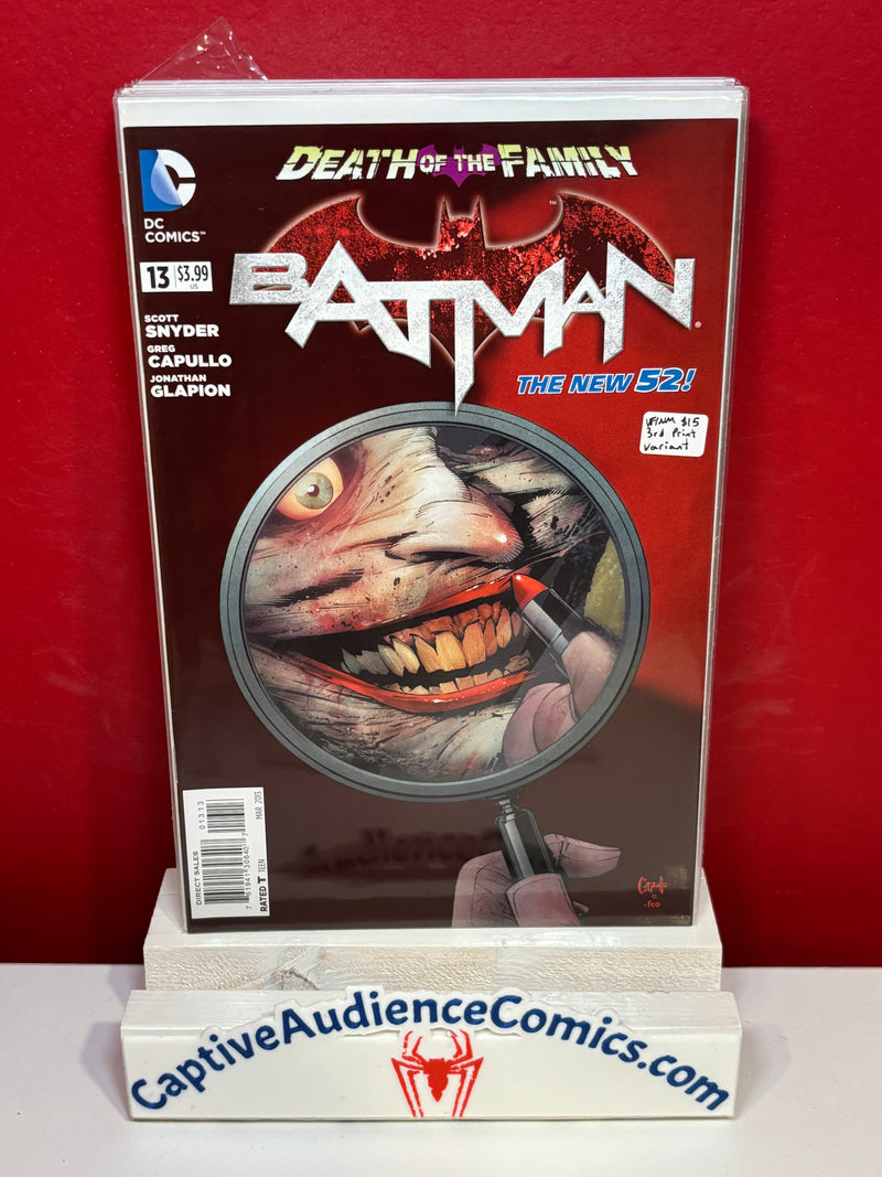 Batman, Vol. 2 #13 - 3rd Print Variant - VF/NM