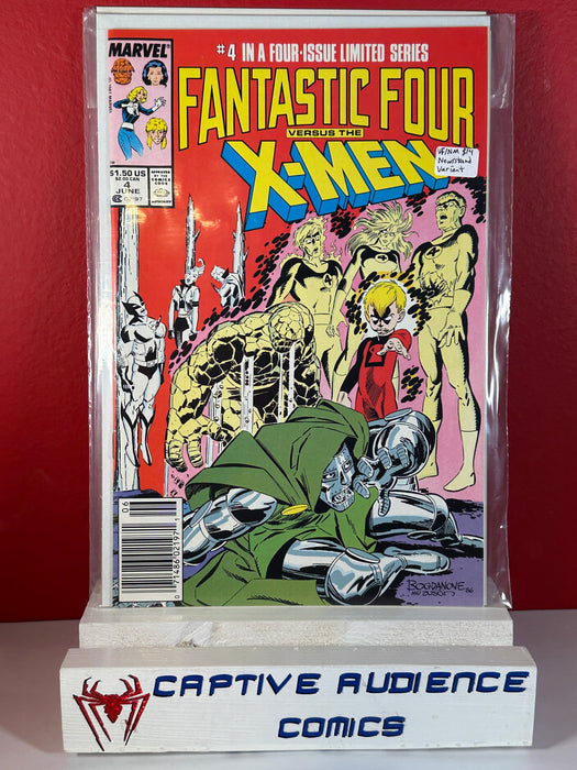 Fantastic Four Versus the X-Men #4 - Newsstand Variant - VF/NM