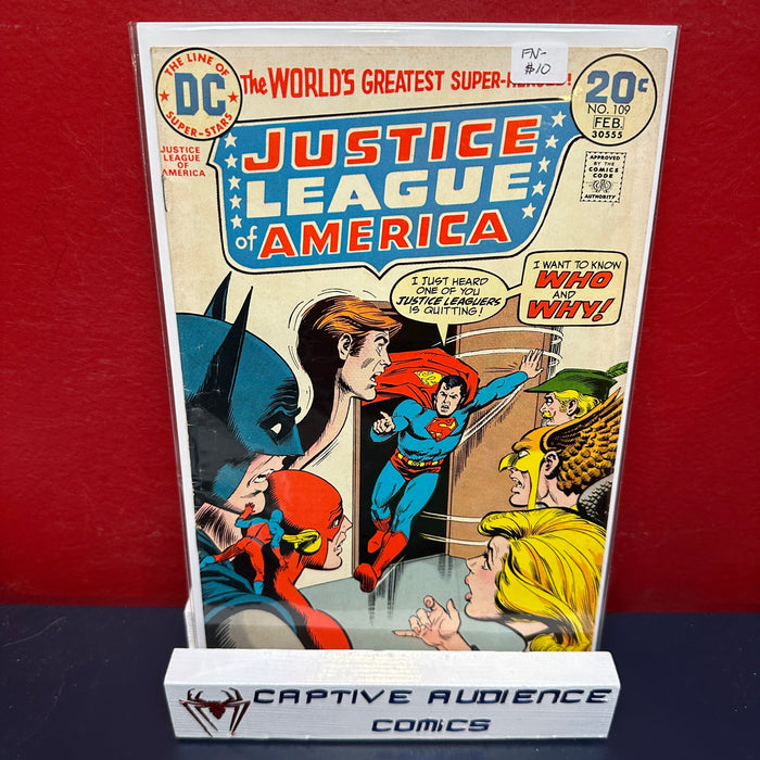 Justice League of America, Vol. 1 #109 - FN-