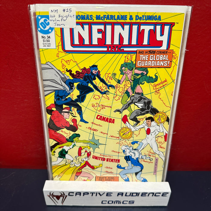 Infinity Inc., Vol. 1 #34 - 1st Injustice Unlimited Team - NM