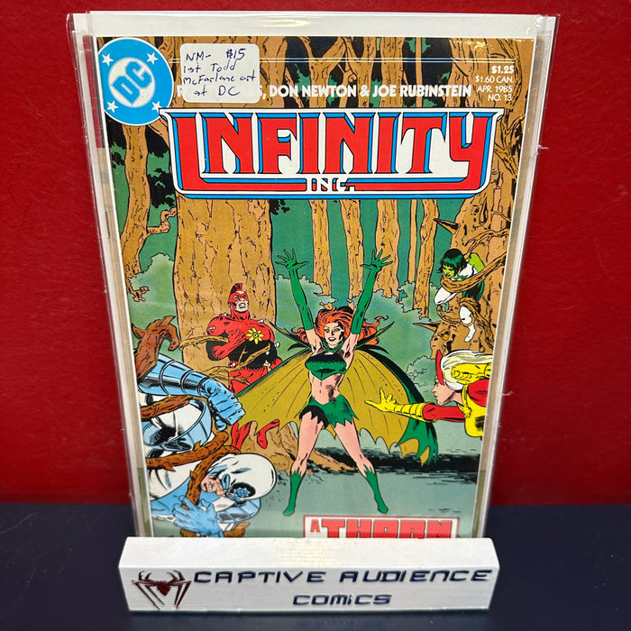 Infinity Inc., Vol. 1 #13 - 1st Todd Mcfarlane Art at DC - NM-