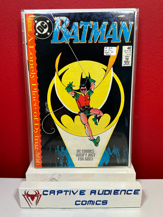 Batman, Vol. 1 #442 - 1st Tim Drake Robin - VF