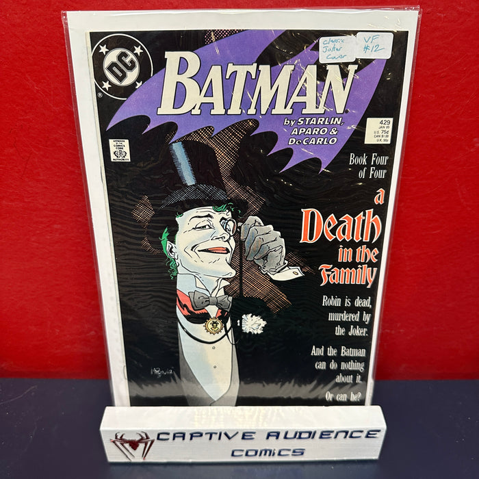 Batman, Vol. 1 #429 - Classic Joker Cover - VF