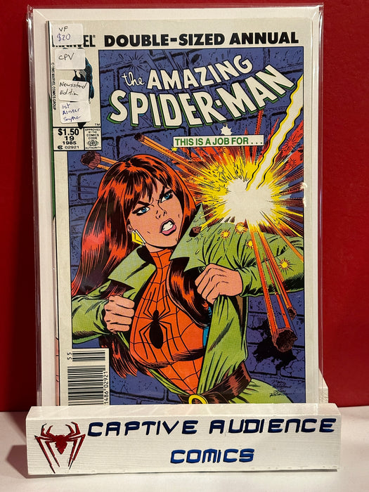 Amazing Spider-Man, The Vol. 1 Annual #19 - CPV - Newsstand Edition - 1st Alister Smythe - VF