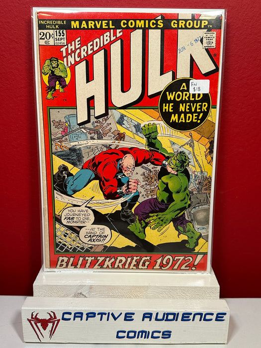 Incredible Hulk, Vol. 1 #155 - FN