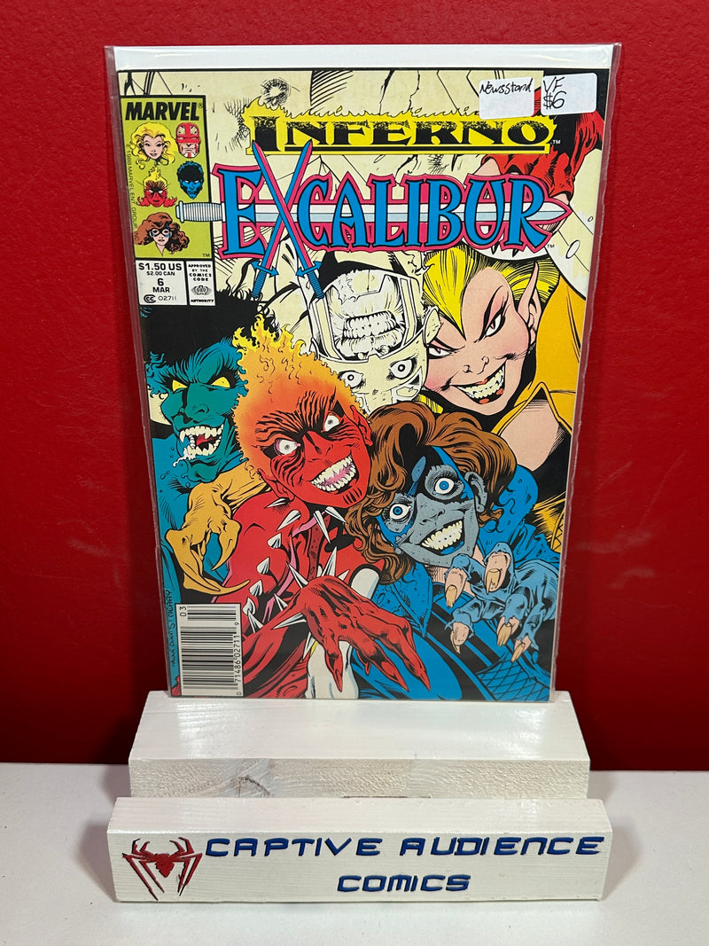 Excalibur, Vol. 1 #6 - Newsstand - VF