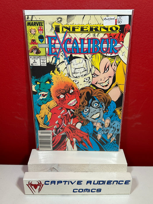 Excalibur, Vol. 1 #6 - Newsstand - VF