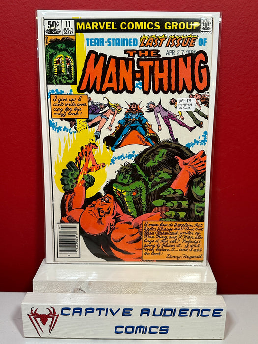 Man-Thing, The Vol. 2 #11 - Newsstand Variant, Final Issue - VF-