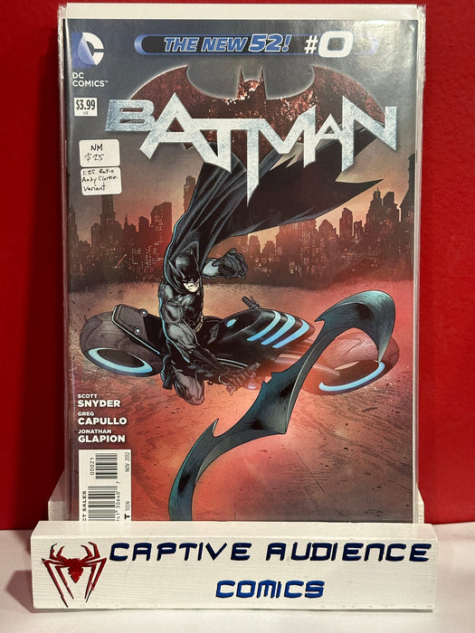 Batman, Vol. 2 #0 - 1:25 Ratio Andy Clarke Variant - NM