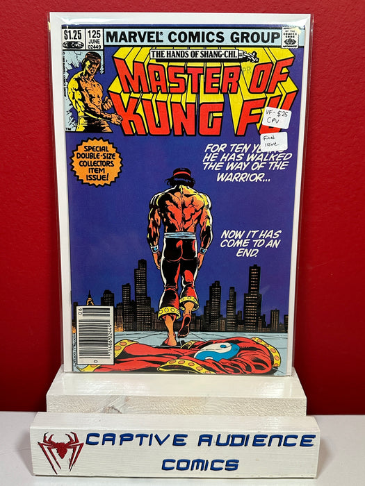 Master of Kung Fu, Vol. 1 #125 - CPV Final Issue - VF-