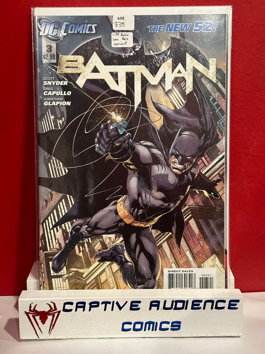 Batman, Vol. 2 #3 - 1:25 Ratio Ivan Rais Variant - NM