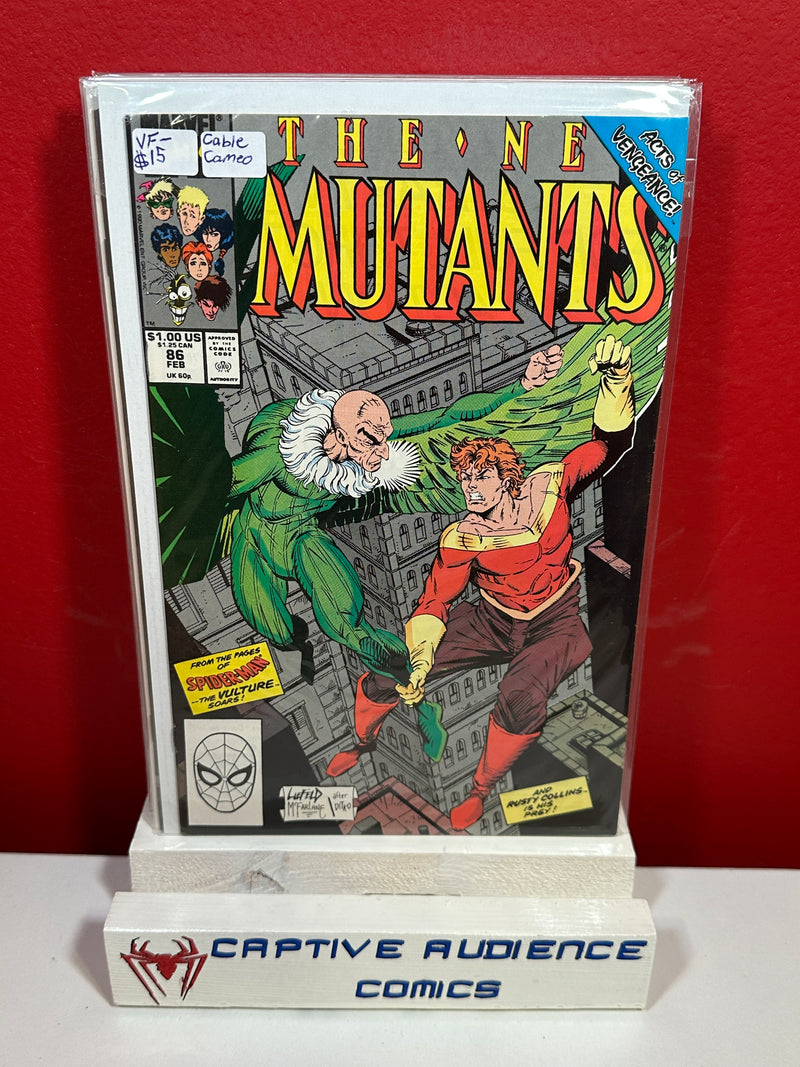 New Mutants, Vol. 1 #86 - Cable Cameo - VF-