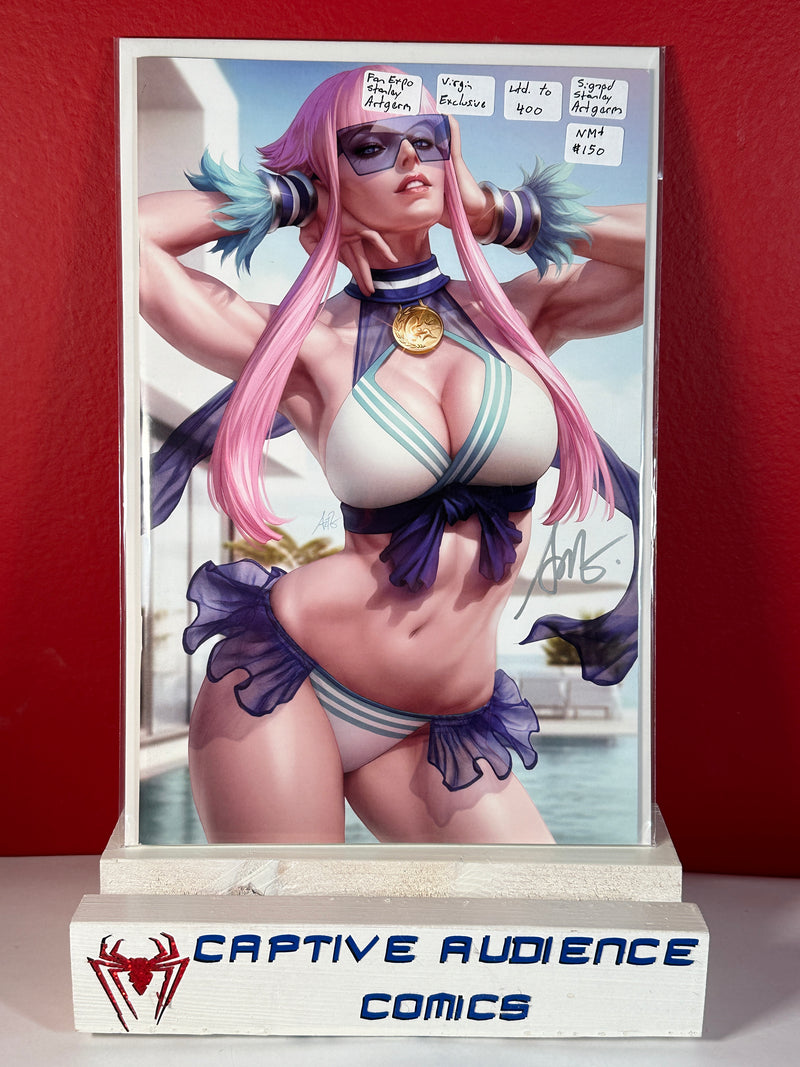 Street Fighter & Friends: Swimsuit Special 2024 #1 - Fan Expo Stanley Artgerm Virgin Exclusive - Ltd. to 400 - Signed Stanley Artgerm - NM+