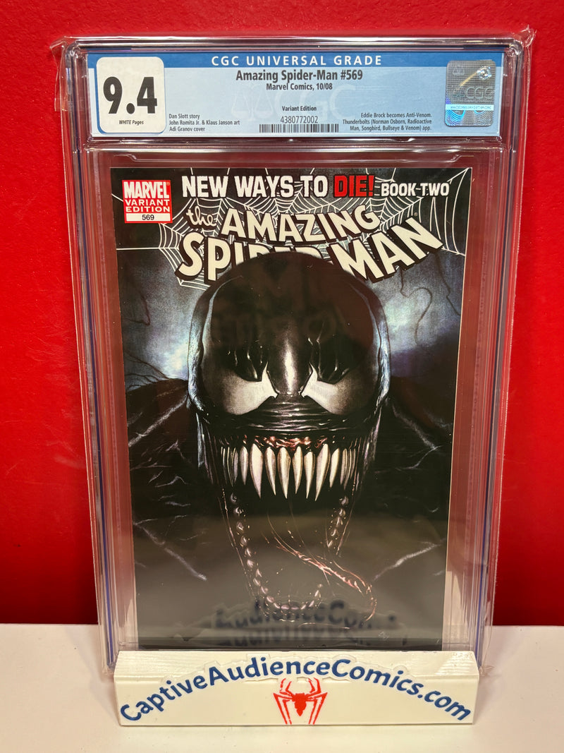 Amazing Spider-Man, The Vol. 2 #569 - Adi Granov Variant 1st Anti-Venom - CGC 9.4