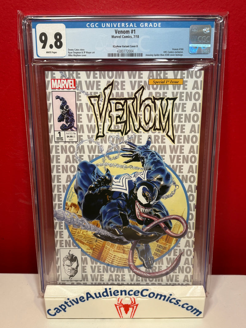 Venom, Vol. 4 #1 - Mayhew Exclusive Variant ASM #300 Homage - CGC 9.8