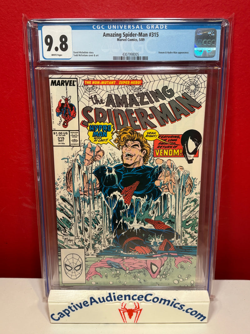Amazing Spider-Man, The Vol. 1 #315 - 2nd Venom - CGC 9.8