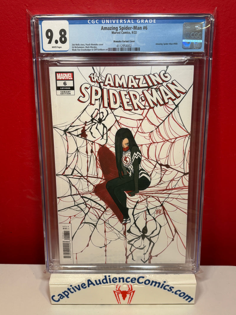 Amazing Spider-Man, The Vol. 6 #6 - Peach Momoko Variant 1st Sinister-Adaptoid - CGC 9.8