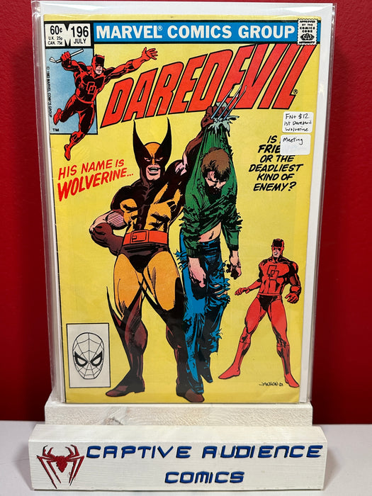 Daredevil, Vol. 1 #196 - 1st Daredevil Wolverine Meeting - FN+