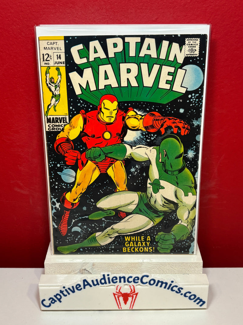 Captain Marvel, Vol. 1 #14 - Iconic Cover - VF-