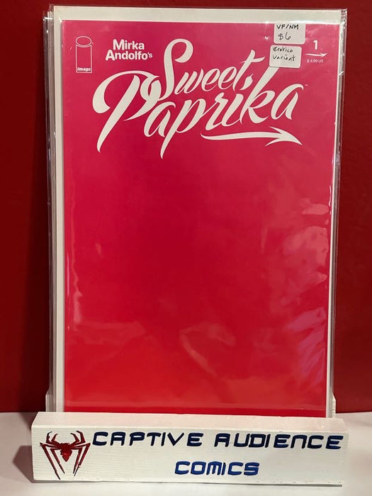 Mirka Andolfo: Sweet Paprika #1 - Erotica Variant - VF/NM