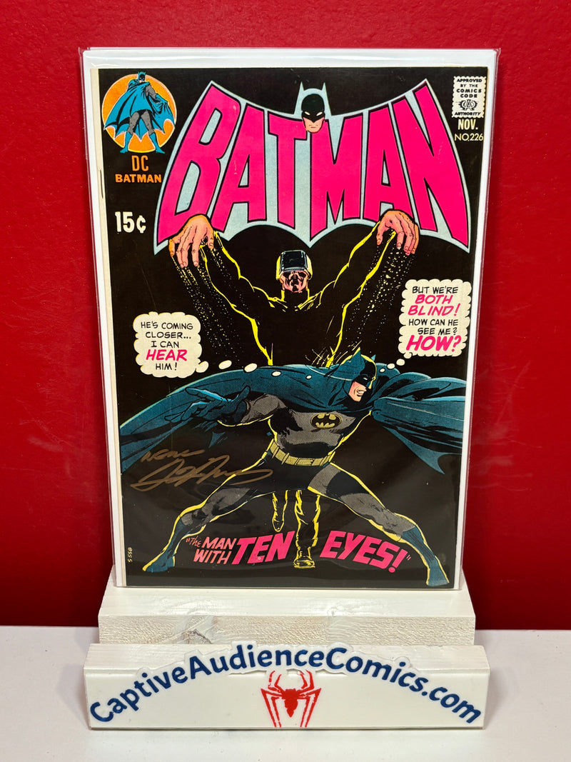 Batman, Vol. 1 #226 - 1st Ten Eyed Man Signed Neal Adams - VF+