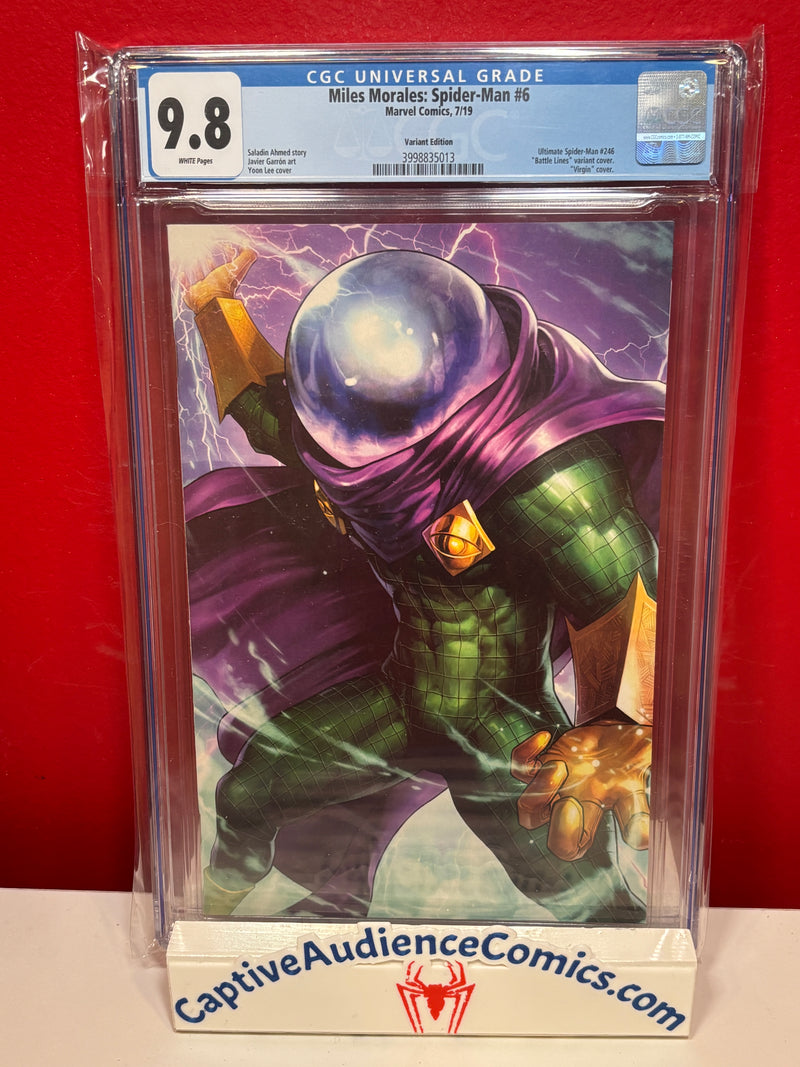 Miles Morales: Spider-Man, Vol. 1 #6 - Battle Lines Virgin - CGC 9.8