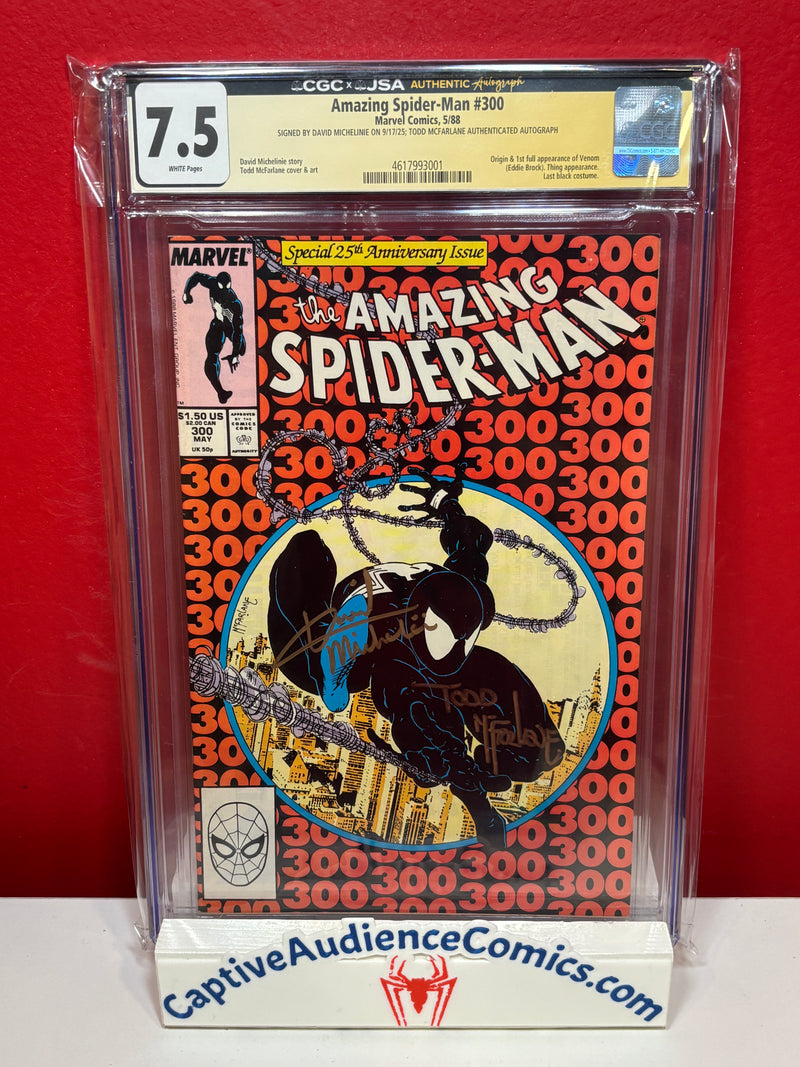 Amazing Spider-Man, The Vol. 1 #300 - 1st Venom Signed Michelinie & McFarlane - CGC 7.5