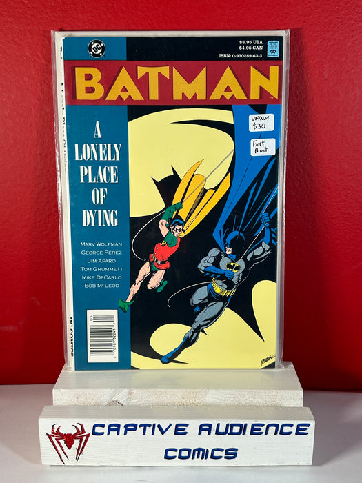 Batman: A Lonely Place of Dying #1 - First Print - VF/NM