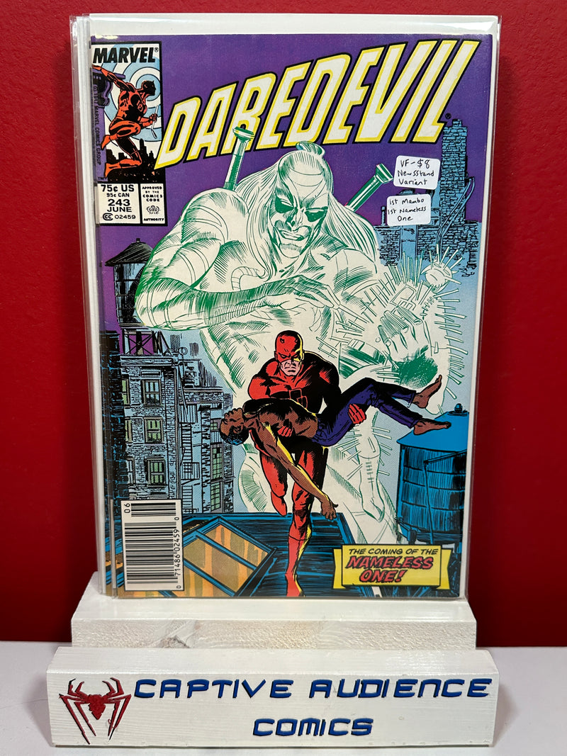 Daredevil, Vol. 1 #243 - Newsstand Variant - 1st Menbo - 1st Mameless One - VF-