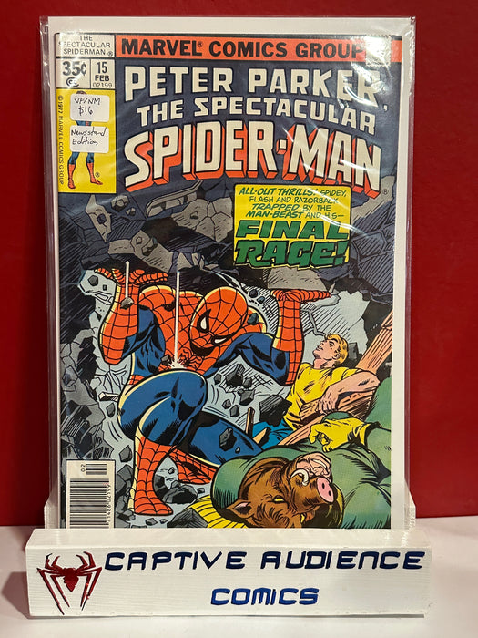 Spectacular Spider-Man Vol. 1 #15 - Newsstand Edition - VF/NM