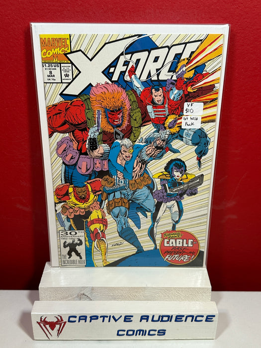X-Force, Vol. 1 #8 - 1st Wild Pack - VF
