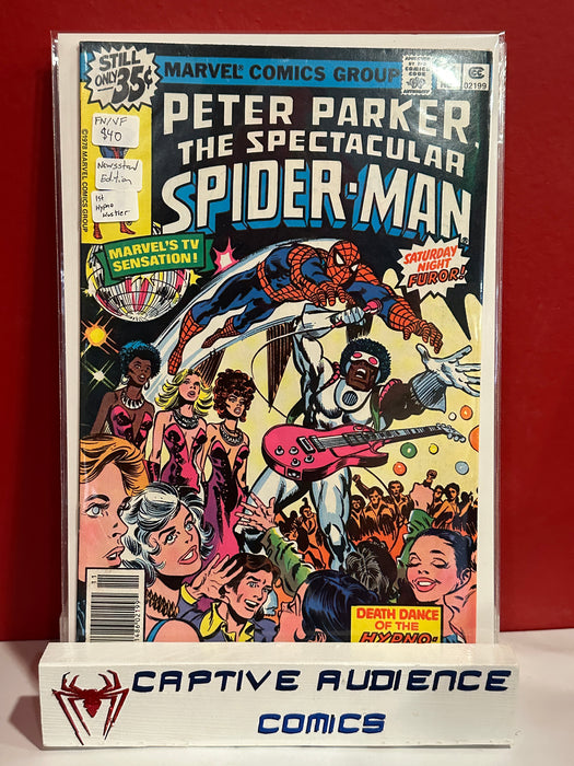 Spectacular Spider-Man, The Vol. 1 #24 - Newsstand Edition - 1st Hypno-Huster - FN/VF