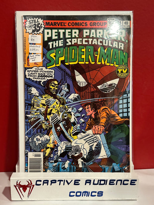 Spectacular Spider-Man, The Vol. 1 #28 - Newsstand Edition - Frank Miller Interior Art - FN+