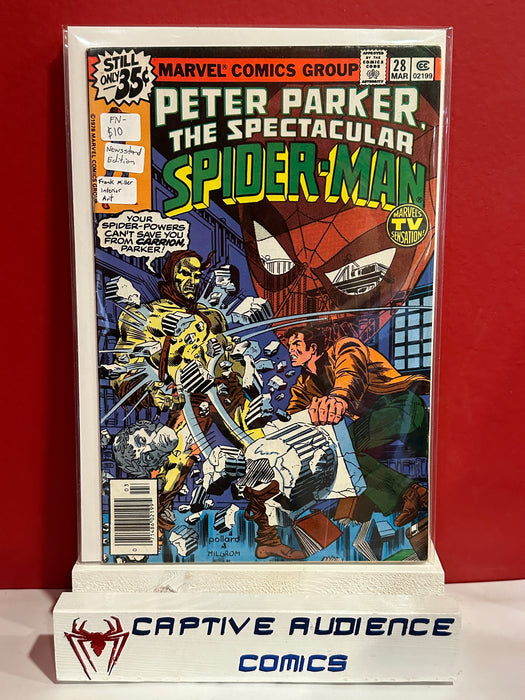 Spectacular Spider-Man, The Vol. 1 #28 - Newsstand Edition - Frank Miller Interior Art - FN-