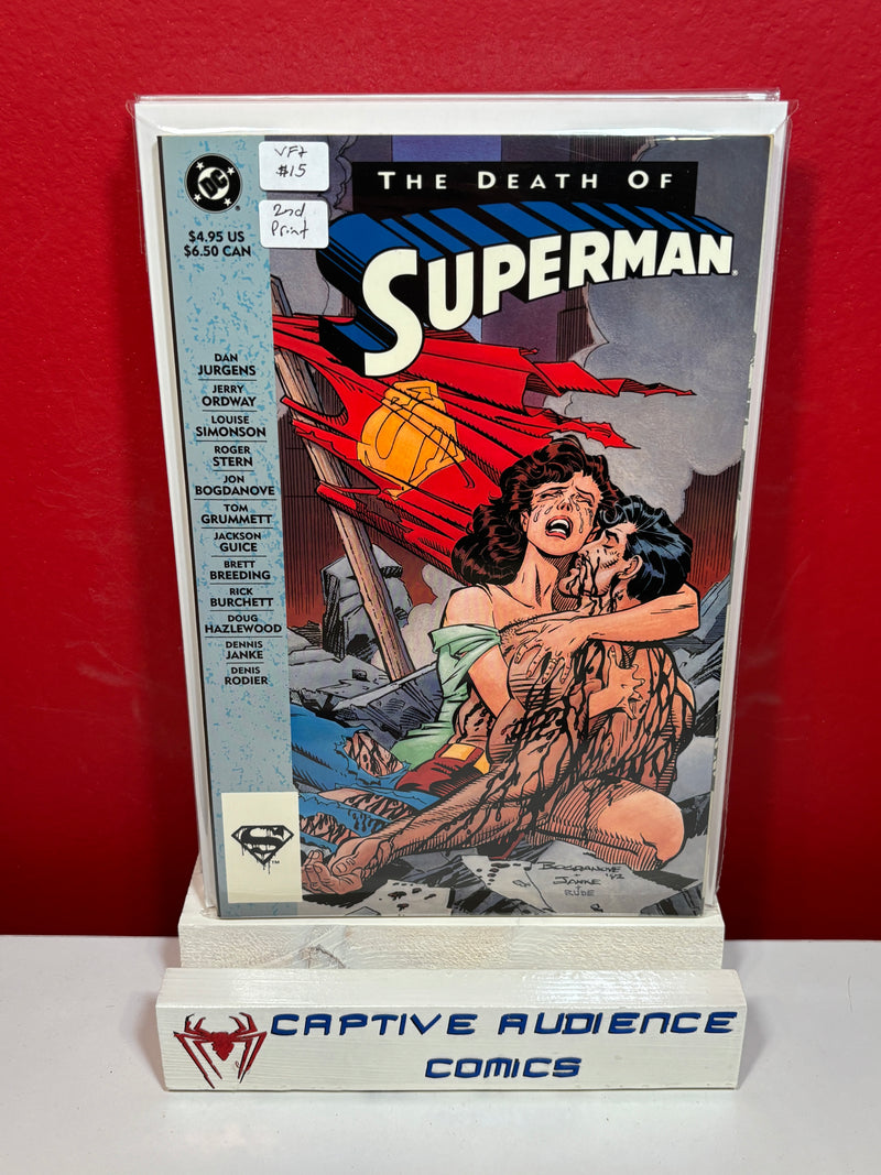 Superman: The Death of Superman #1 - 2nd Print - VF+