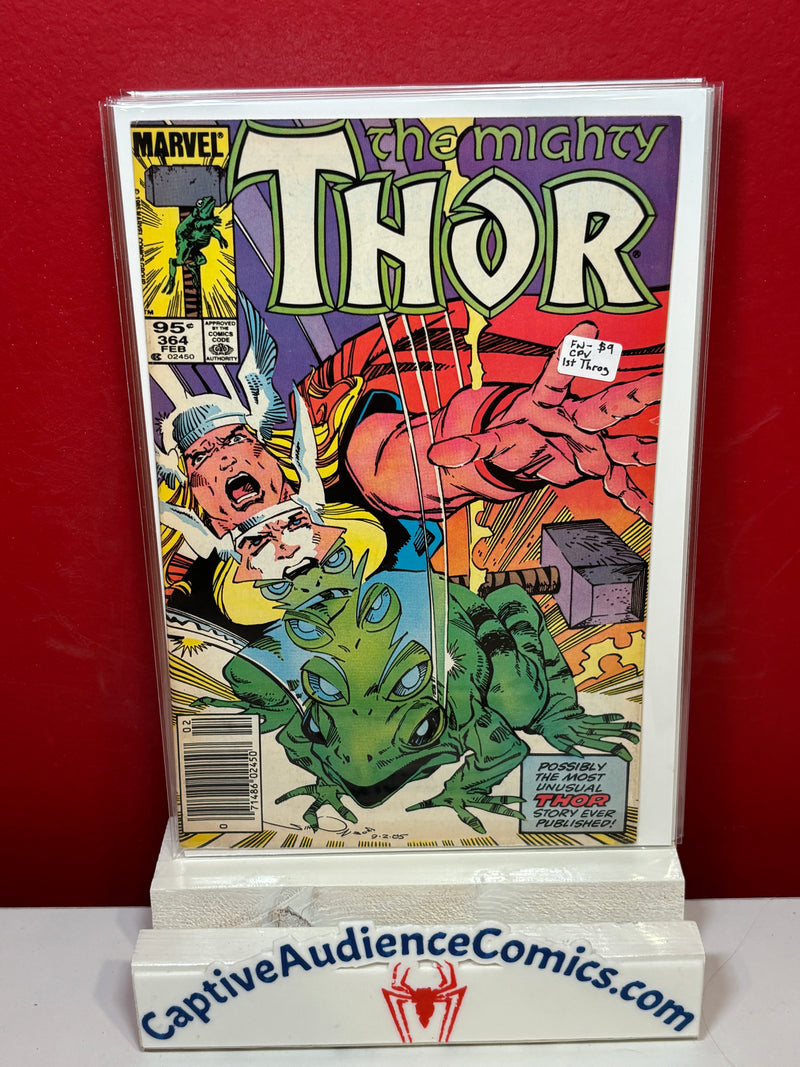 Thor, Vol. 1 #364 - 1st Throg - CPV - FN
