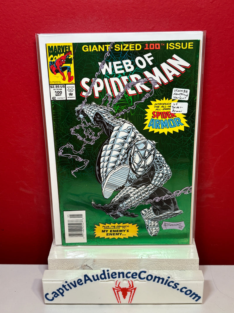 Web of Spider-Man, Vol. 1 #100 - Newsstand Variant - 1st Spider-Armor - VF/NM