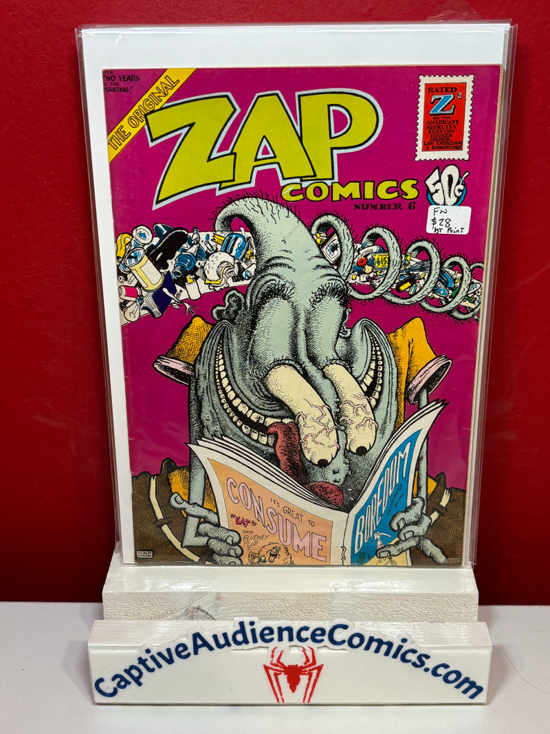 Zap Comix #6 - 1st Print - FN