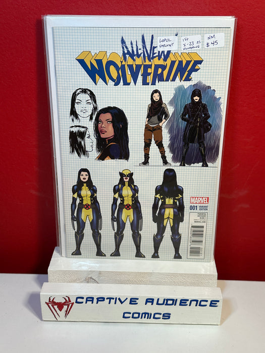 All-New Wolverine #1 - Lopez Variant - 1st X-23 as Wolverine - NM