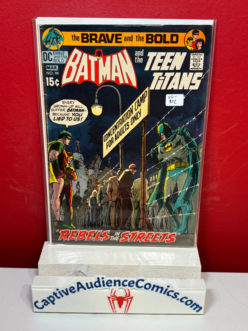 Brave and the Bold, The, Vol. 1 #94 - VG-