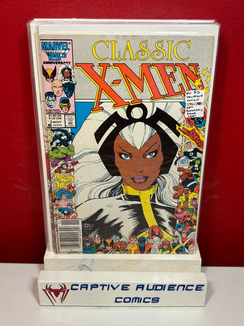 X-Men Classic #3 - Newsstand Variant - 25th Anniversary Frame Cover - FN