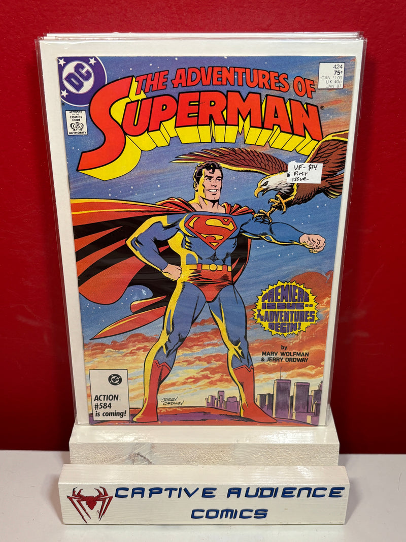 Adventures of Superman, The #424 - First Issue - VF-